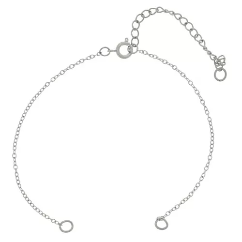 1.3mm 304L stainless steel trace mesh bracelet for spacer x16cm