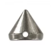 CCB Cones 8mm black nickel tone x6