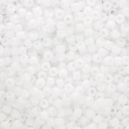 Toho 11/0 TO11R41 seed beads - Opaque White x8g