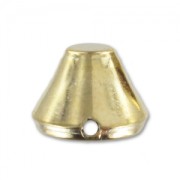 CCB Flat pointed cones 10mm Gold tone x6|raw }}