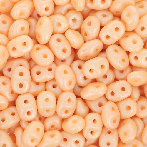 2.5x5mm SuperDuo - Powdery Pastel Orange x10g