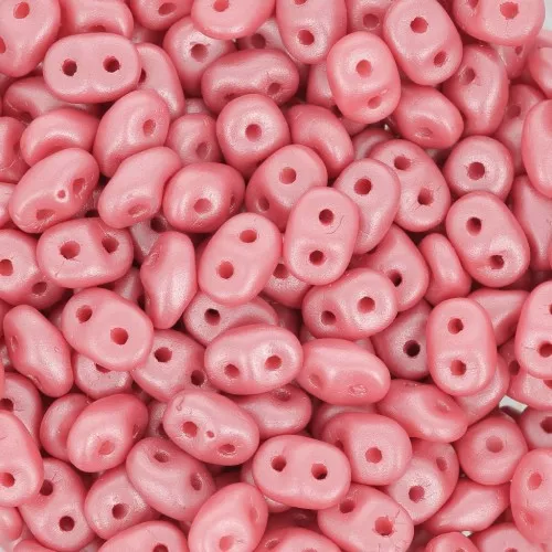 2.5x5mm SuperDuo - Powdery Pastel Maroon x10g