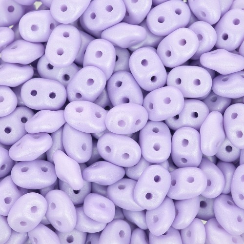 2.5x5mm SuperDuo - Powdery Pastel Purple x10g