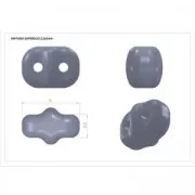 2.5x5mm SuperDuo - Powdery Pastel Purple x10g