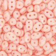 2.5x5mm SuperDuo - Powdery Pastel Peach x10g