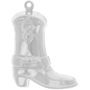 30x23mm 925 Sterling Silver Santiag cowboy boot pendant x1|raw }}