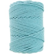 3mm Cotton macramé cord spool - Turquoise x100m|raw }}