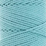 3mm Cotton macramé cord spool - Turquoise x100m