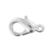 Silver colored lobster claw clasp 12mm x10
