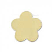 8.5 mm Flower Bead - Satin-Finish Fine gold plated x1