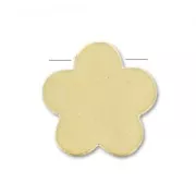 8.5 mm Flower Bead - Satin-Finish Fine gold plated x1