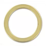 Ring 18mm satin Fine Gold plated x1