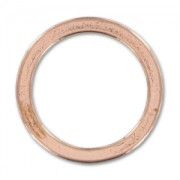 Ring 18mm Rose Fine Gold plated x1|raw }}