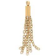 32mm 304 stainless steel chain pendant - Gold x1