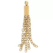 32mm 304 stainless steel chain pendant - Gold x1