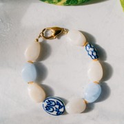 20mm heart-shaped lobster clasp - 304 stainless steel - Gold x1