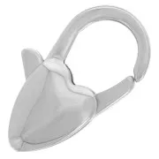 20mm heart-shaped lobster clasp - 304 stainless steel x1