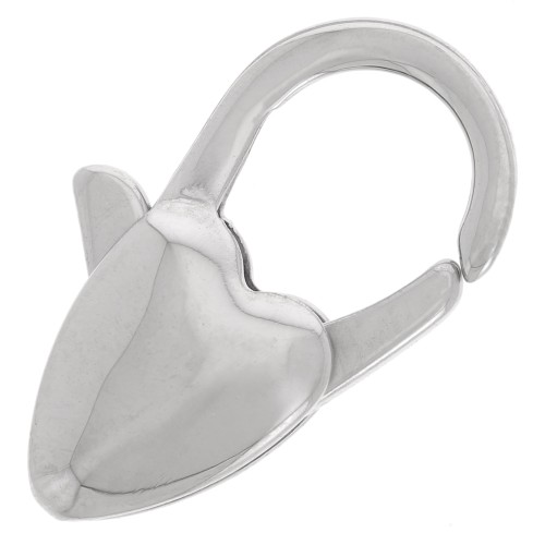 20mm heart-shaped lobster clasp - 304 stainless steel x1