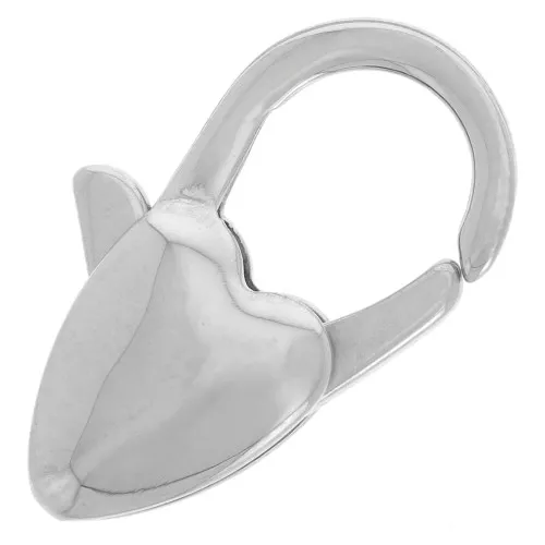 20mm heart-shaped lobster clasp - 304 stainless steel x1