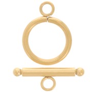 304 stainless steel T clasp for 16mm bracelet or necklace - gold x1|raw }}