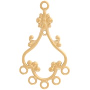 35x20mm 304 stainless steel Oriental chandelier pendant 5 closed rings - Gold x1|raw }}