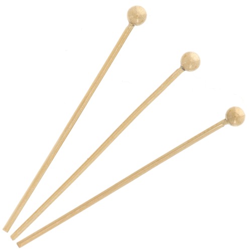25x0.7mm 304 stainless steel Ball pins - Gold x100