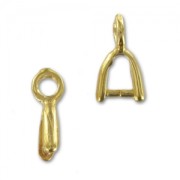Loop bails 9 mm fine Gold plated x4