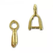 Loop bails 9 mm fine Gold plated x4