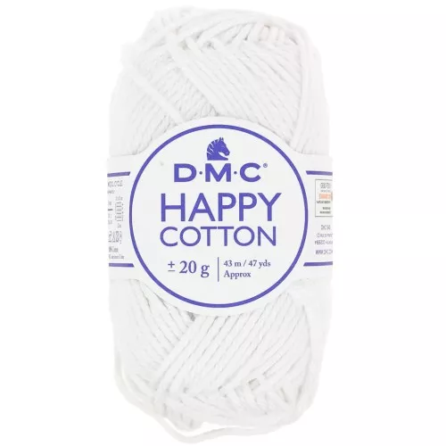 Happy Cotton DMC - amigurumi special - White (n°762) x43m