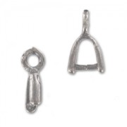 Loop bails 9 mm Old Silver Tone x4|raw }}