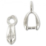 Bail 11mm Silver tone x4|raw }}