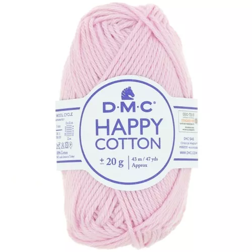 Happy Cotton DMC - amigurumi special - Rose dragée (n°760) x43m