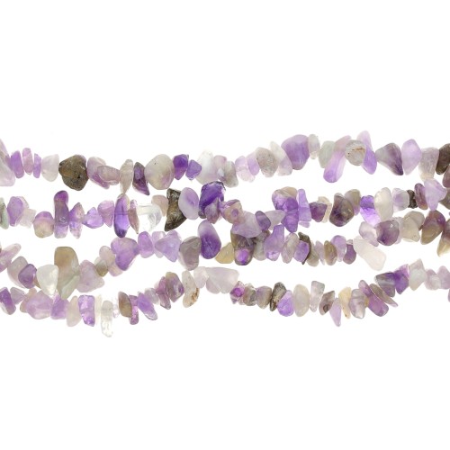 Dyed Amethyst 8 - 11 mm Chip beads x 80 cm