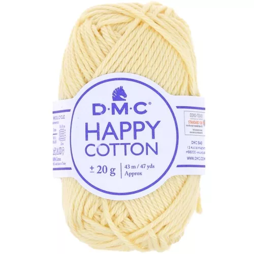 Happy Cotton DMC - for amigurumi - Pale yellow (n°770) x43m