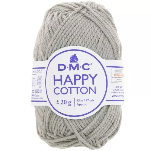 Happy Cotton DMC - for amigurumi - Mouse grey (n°759) x43m
