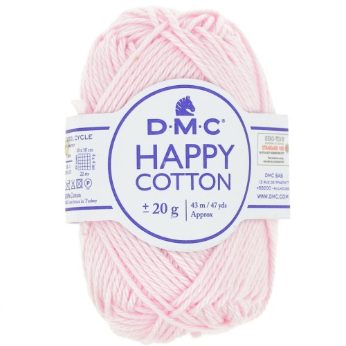 Happy Cotton DMC - for amigurumi - Layette pink (n°763) x43m