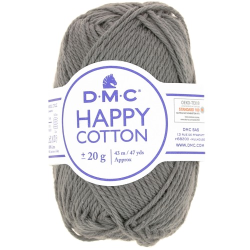 Happy Cotton DMC - for amigurumi - Dark grey (n°774) x43m