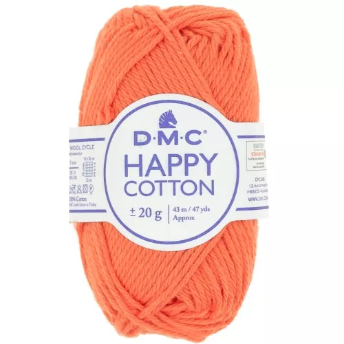 Happy Cotton DMC - for amigurumi - Dark orange (n°753) x43m