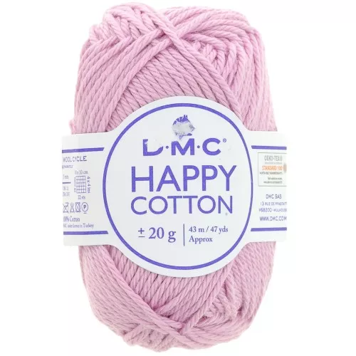 Happy Cotton DMC - for amigurumi - Vintage pink (n°769) x43m