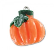Pumpkin pendant 25mm Orange x1