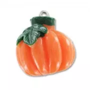 Pumpkin pendant 25mm Orange x1