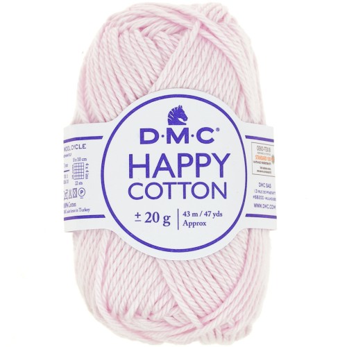 Happy Cotton DMC - for amigurumi - Powder pink (n°766) x43m