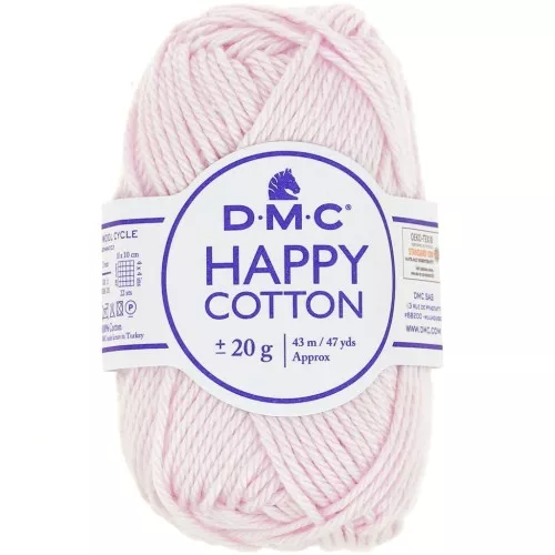 Happy Cotton DMC - for amigurumi - Powder pink (n°766) x43m