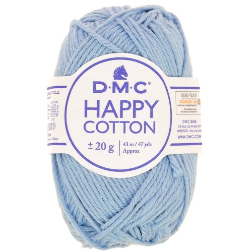 Happy Cotton DMC - for amigurumi - Smoked blue (n°751) x43m