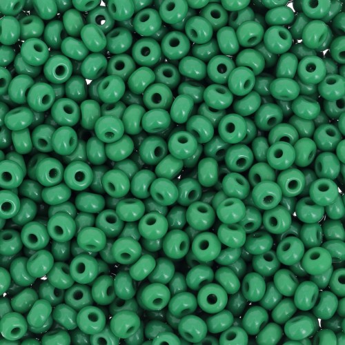 Preciosa Seed beads 9/0 2.5 mm - Green Opaque x20g