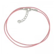 Cotton waxed Choker 1,2mm vintage rose|raw }}