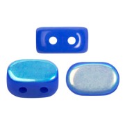 4x6mm Lipsi® Glass beads by Puca® - Opaque Sapphire AB x10g