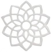 15mm Spacer Chakra n°7 - Coronal - Fine silver veneer x1