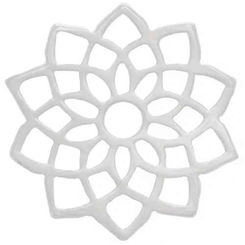 15mm Spacer Chakra n°7 - Coronal - Fine silver veneer x1