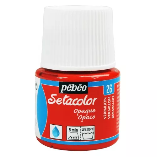 Setacolor Opaque Paint - Vermillion (n°26) x45ml